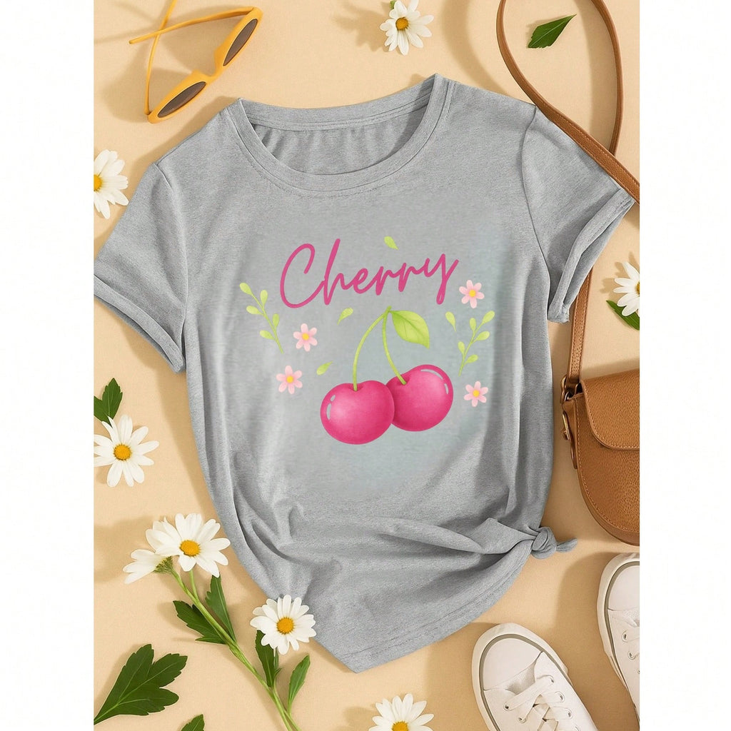 T-Shirt Feminina de Algodão Blusa Básica Estampada 100% Algodão – Onça Cute e Frase Divertida