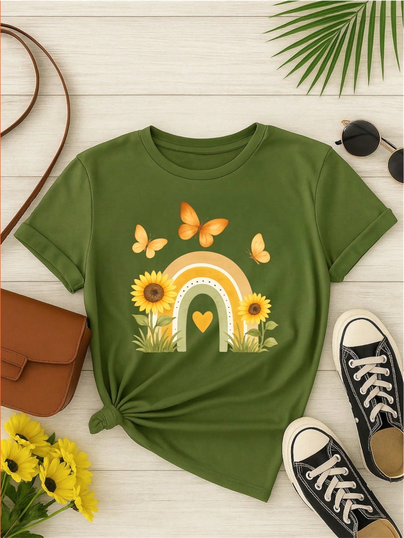 Kit 3 Blusas Femininas Estampadas Casual – Manga Curta, Confortável, Dia a Dia