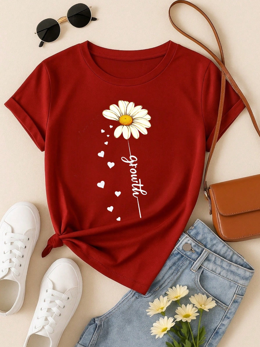 Kit 3 Blusas Femininas Estampadas Floral Casual – Manga Curta e Confortável