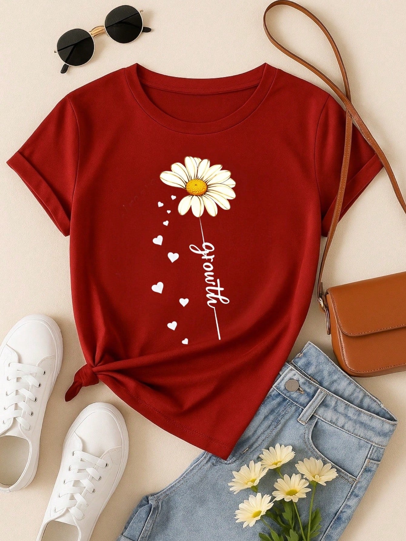 Kit 3 Blusas Femininas Estampadas Floral Casual – Manga Curta e Confortável