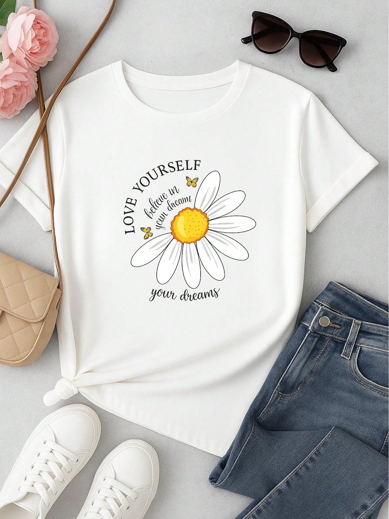 Kit 3 Blusas Femininas Estampadas Floral Casual – Manga Curta e Confortável