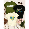 Kit 3 Blusas Femininas Estampadas Brasil 100% Algodão – Copa do Mundo Casual